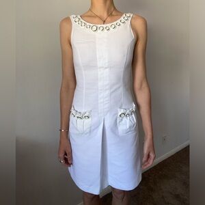 Amazing D&G white mini dress,size 38(S-M)